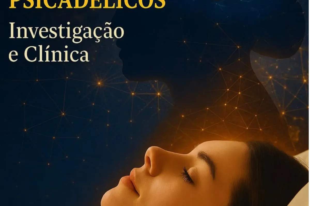 Promotional image for the psychedelic therapy course at the Faculty of Medicine of the University of Lisbon