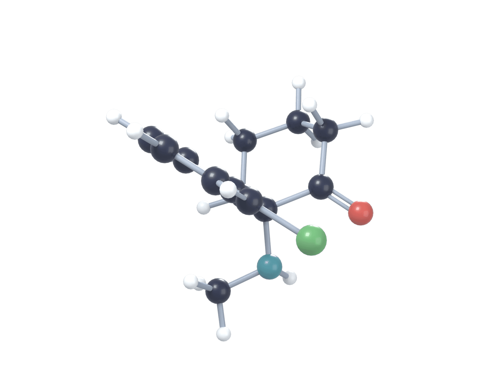 Forma R da molécula de cetamina
